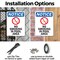 Signmission No Smoking In Pool Area OSHA Notice Sign, Plastic, 7in W x 10in L, 2PK OS-2PACK-NS-P-710-V-14802 - alternate 5